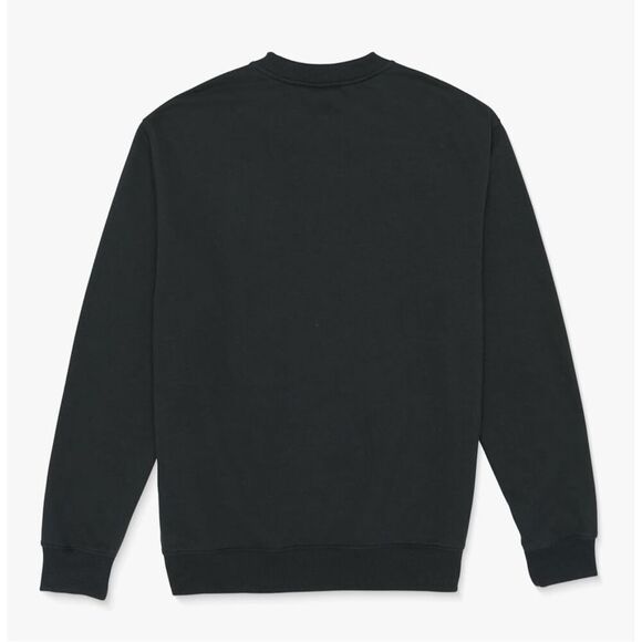 Volcom NWT Cement Crew Sweatshirt Washed Black Heather - Picture 3 of 4